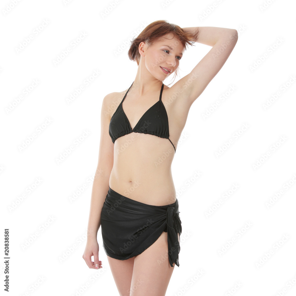 Obraz premium Summer teen girl in bikini