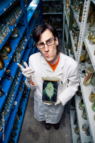 Strange biologist photo