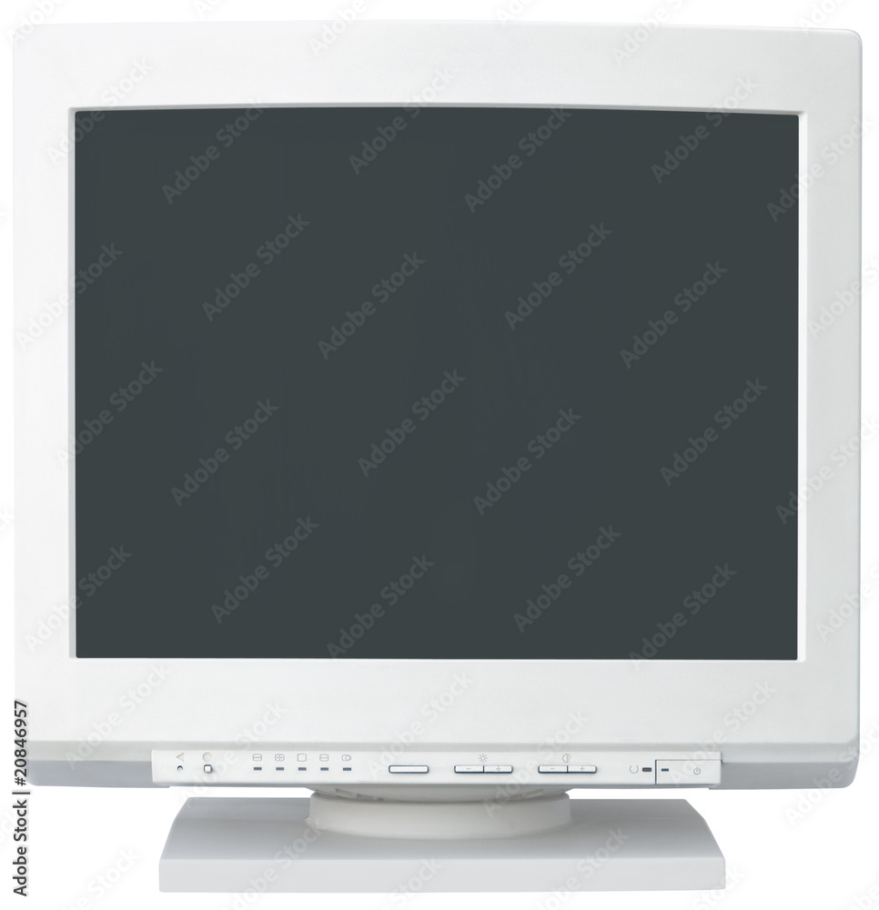 Computer monitor with clipping path inside and outside Computer monitor with clipping path inside and outside