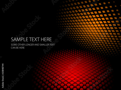 Abstract red and orange dynamic background