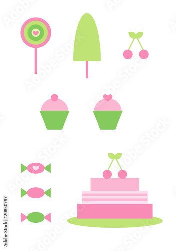 Clipart-Set: Süßigkeiten