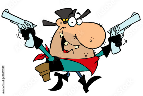 Outlaw Cowboy with two Guns