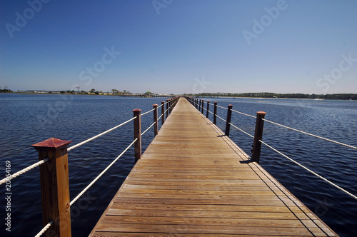 Pier over water