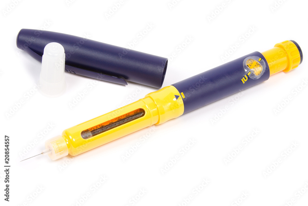 syringe pen isolated syringe pen isolated