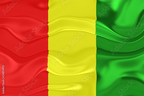Flag of Guinea wavy