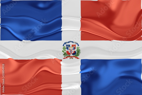Flag of Dominican Republic wavy