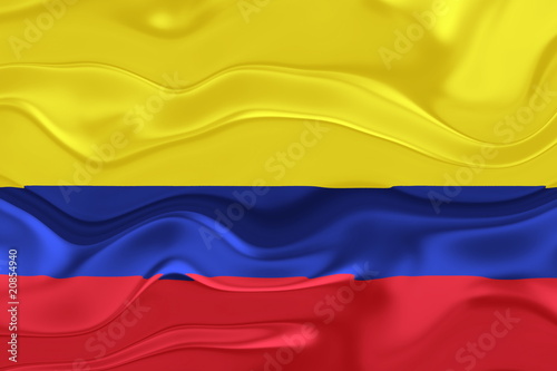 Flag of Colombia wavy
