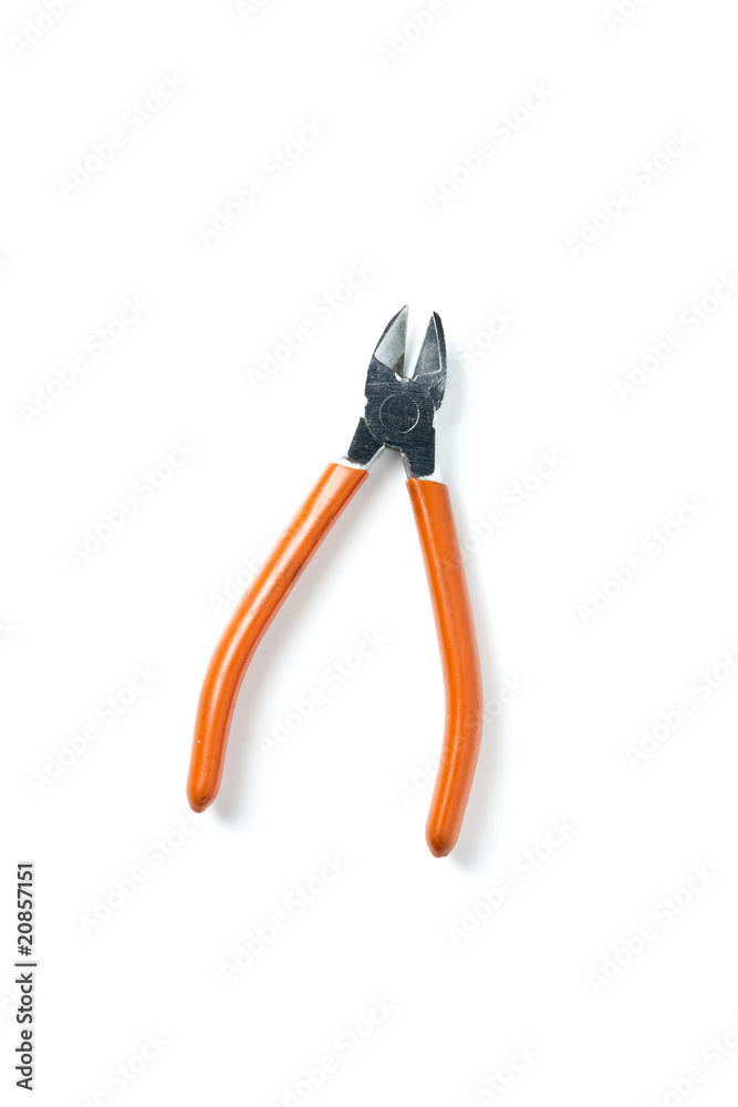 Wire Cutters isolated on white Wire Cutters isolated on white