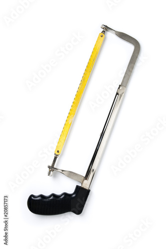 Hacksaw isolated on white