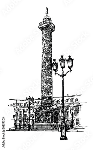 Vendome column in Paris