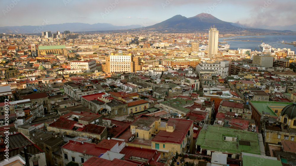 Obraz premium view of naples