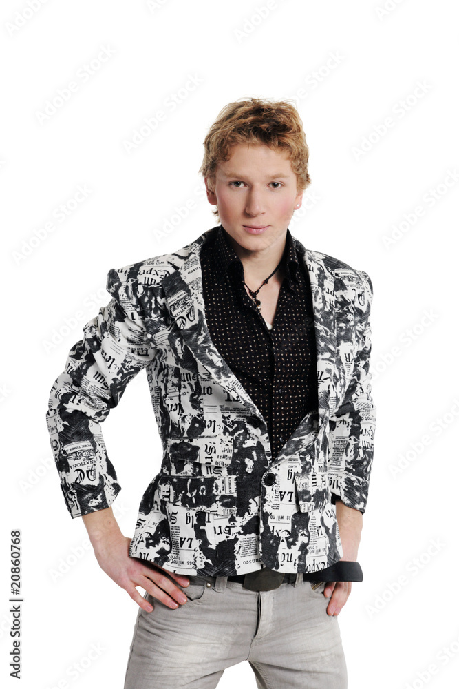 Fashion men pants, a shirt with the white background Fashion men pants, a shirt with the white background