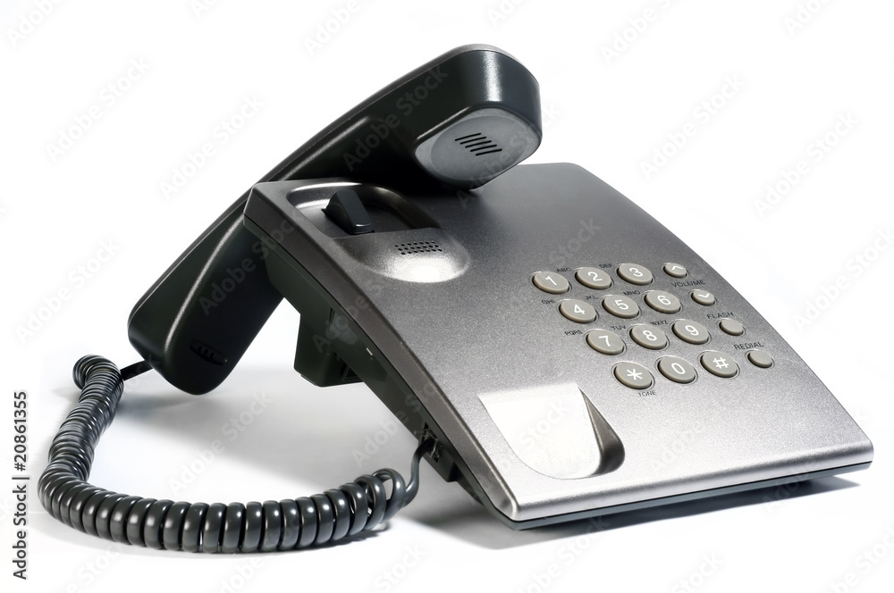 silver phone isolated on white background silver phone isolated on white background