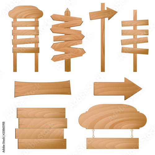 Wooden signs