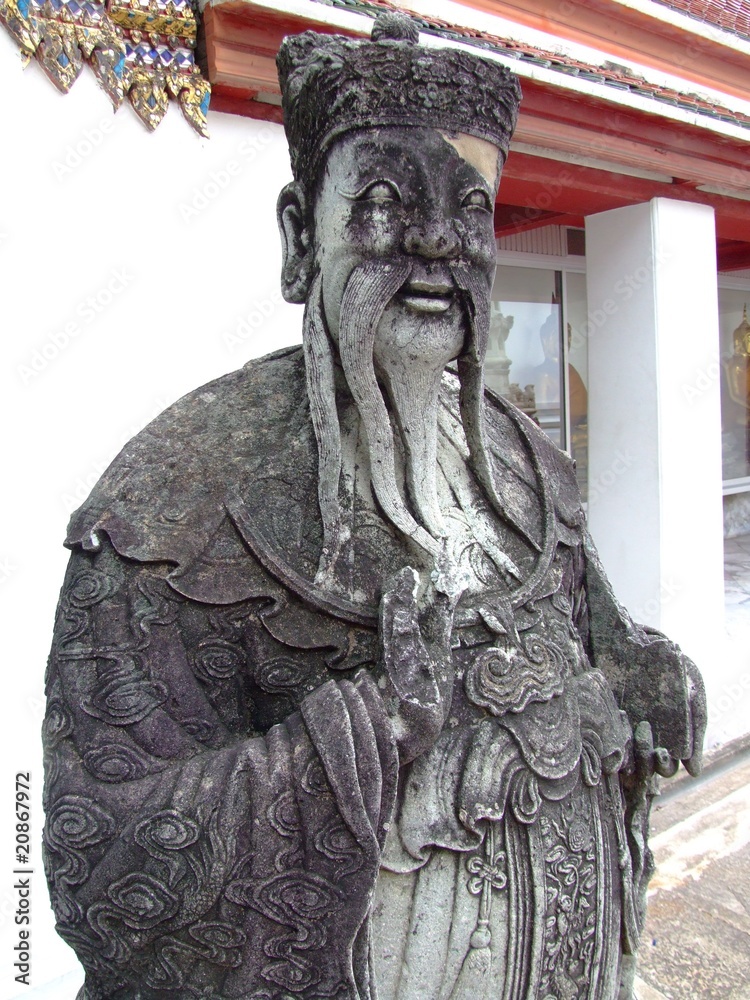 Obraz premium Statue in Wat Pho, Bangkok, Thailand.