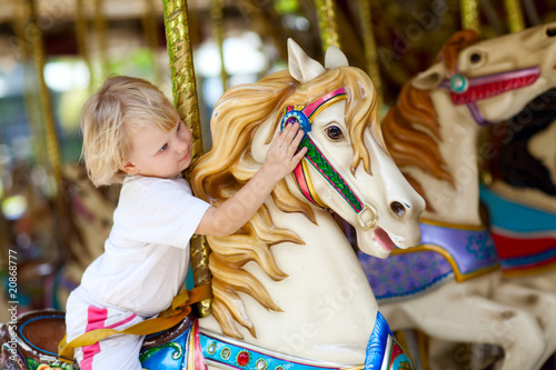child on the horse