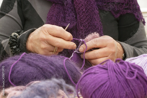 Traditional handicraft - Hands knitting