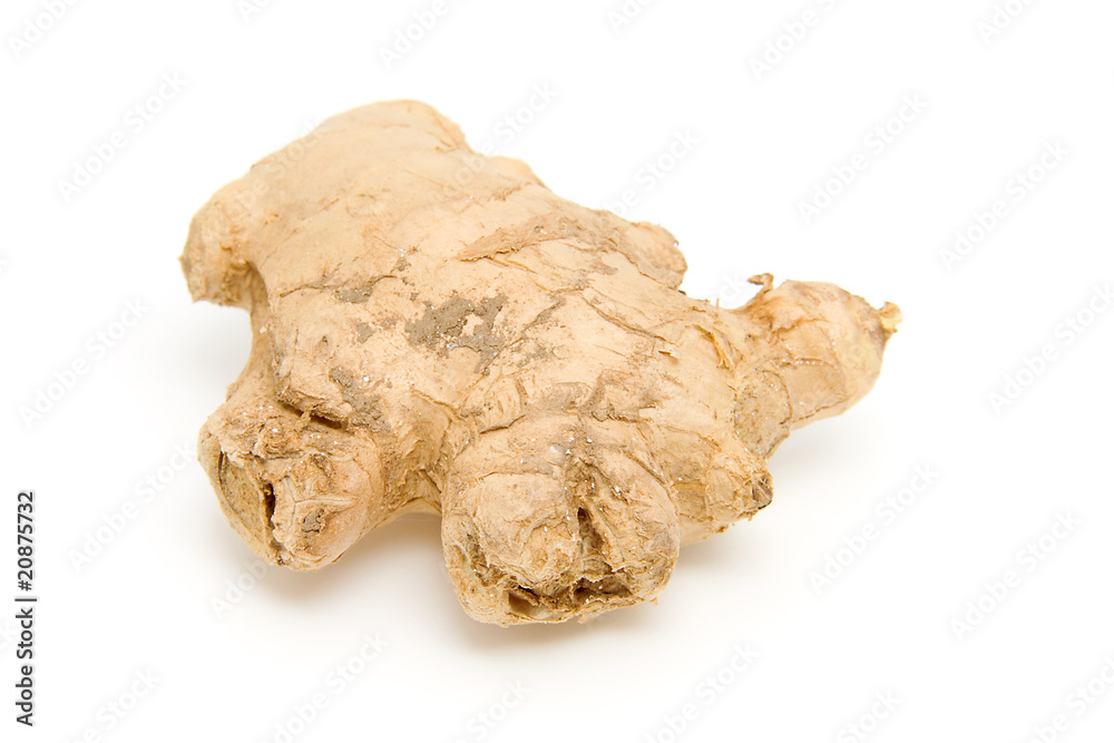 Fresh ginger over white background Fresh ginger over white background