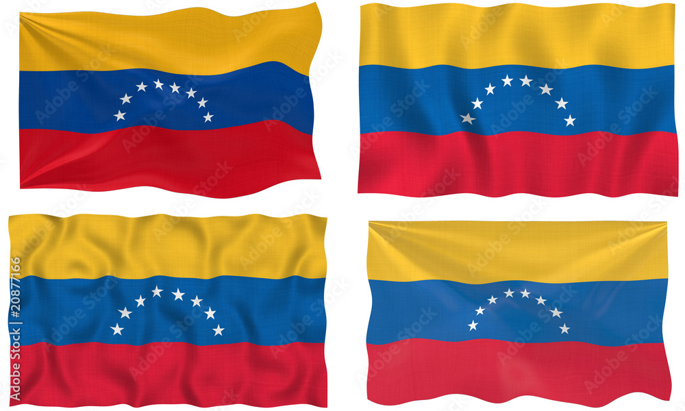 Naklejka premium Flag of venezuela