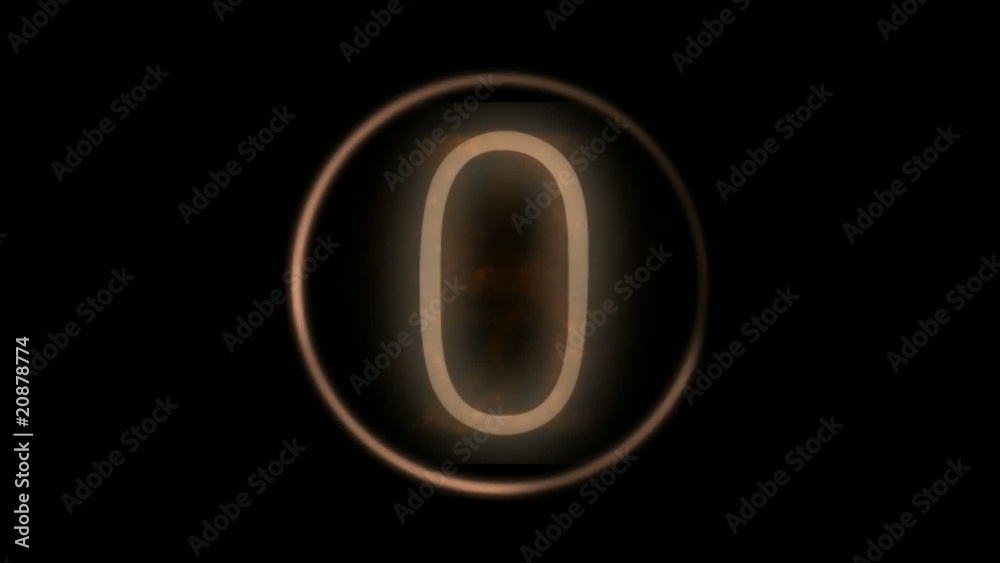 Countdown video with golden figure,seamless loop,HD Countdown video with golden figure,seamless loop,HD
