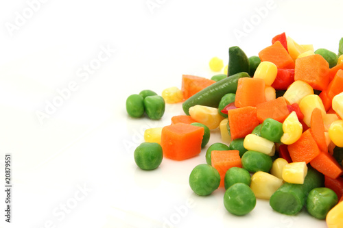 Mix of cooked vegetable on plate