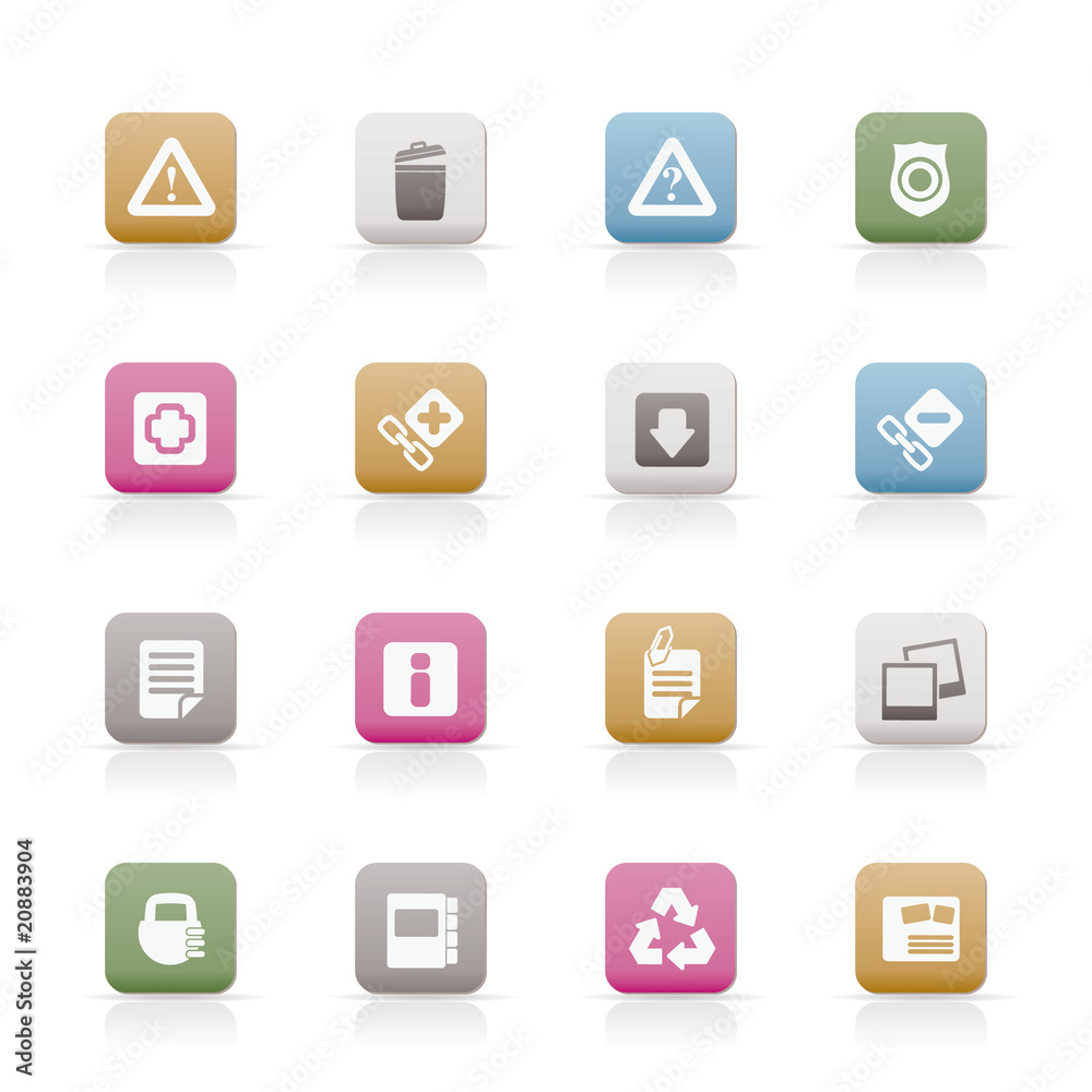 Web site and computer Icons - vector icon set