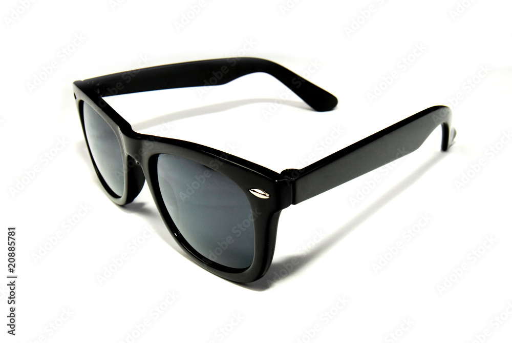 schwarze Sonnenbrille Stock Photo