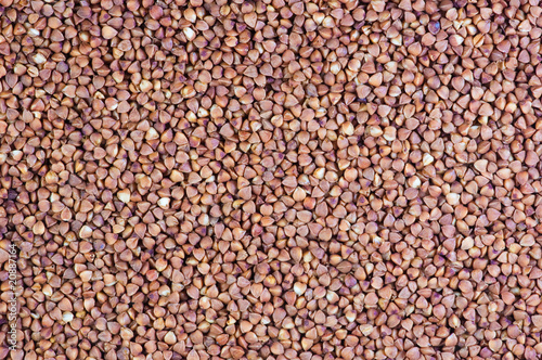 buckwheat groats as background.