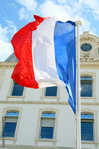 Drapeau au vent photo