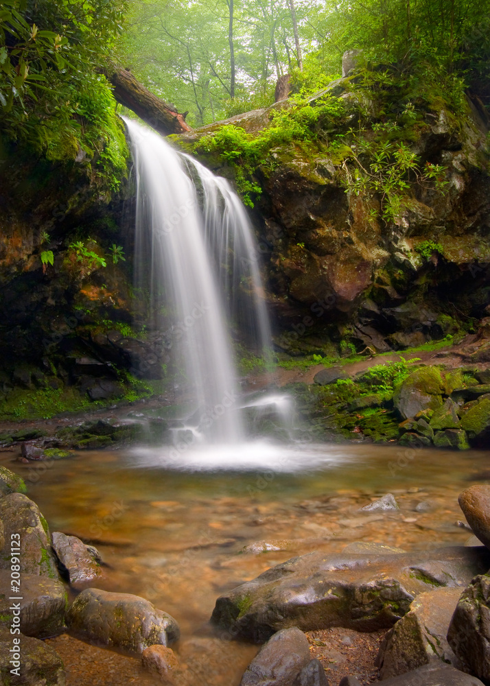 Grotto falls Smoky Mountains waterfalls nature landscape