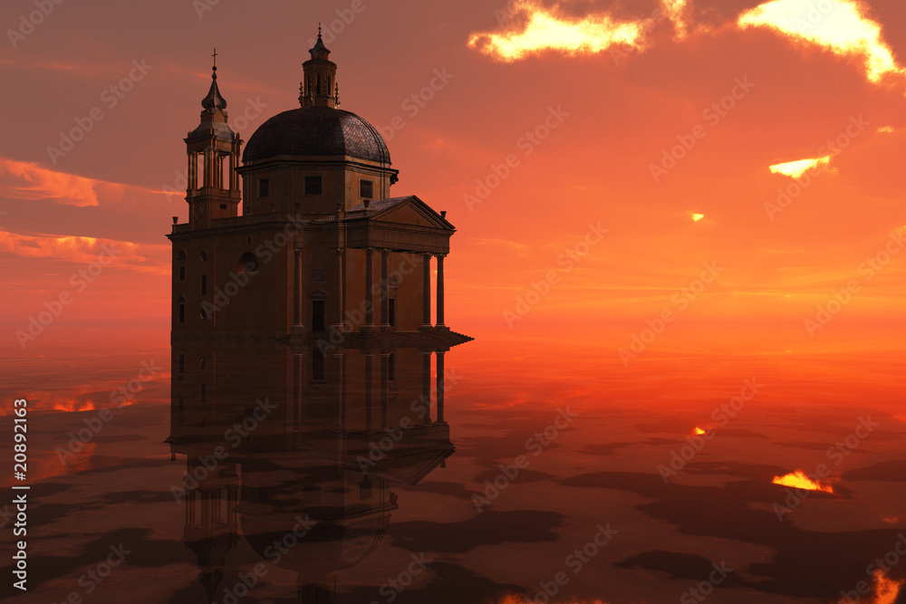 Roman Church Sunset
