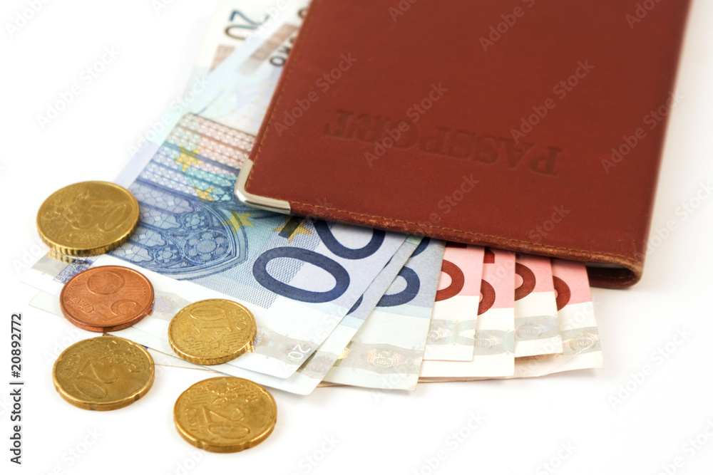 passport with money