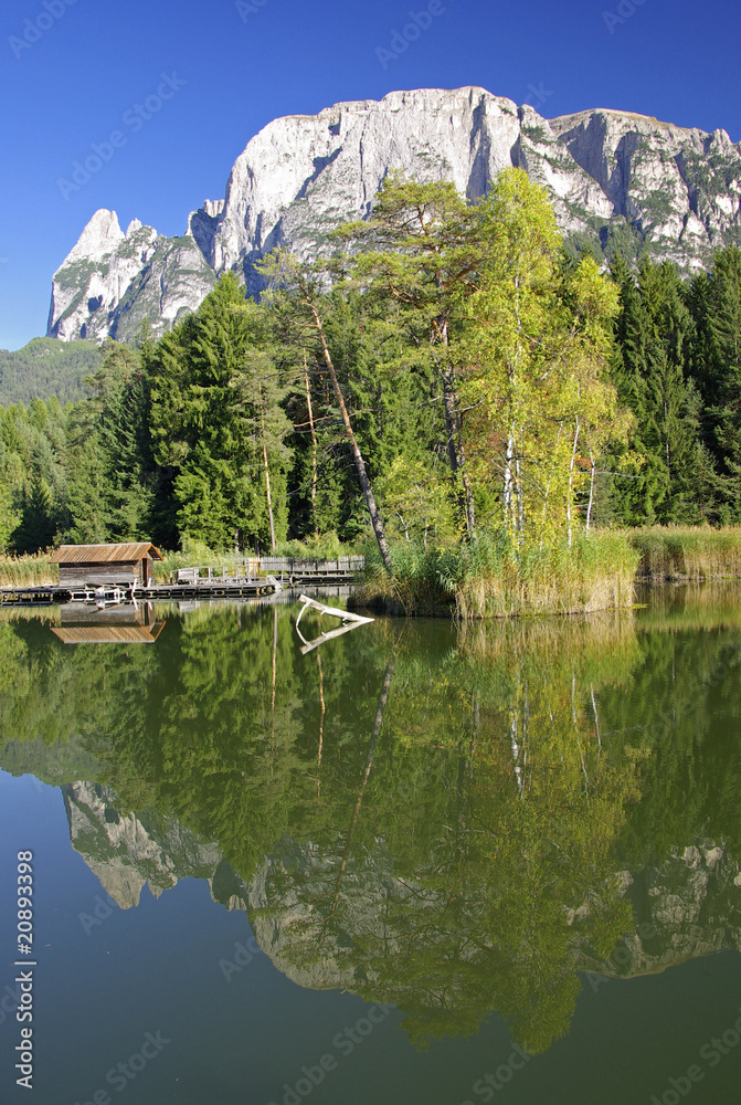 Obraz premium Südtirol im Spiegelbild der Natur