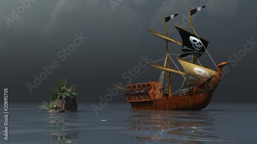 Fototapeta kuchenna Piratensegler