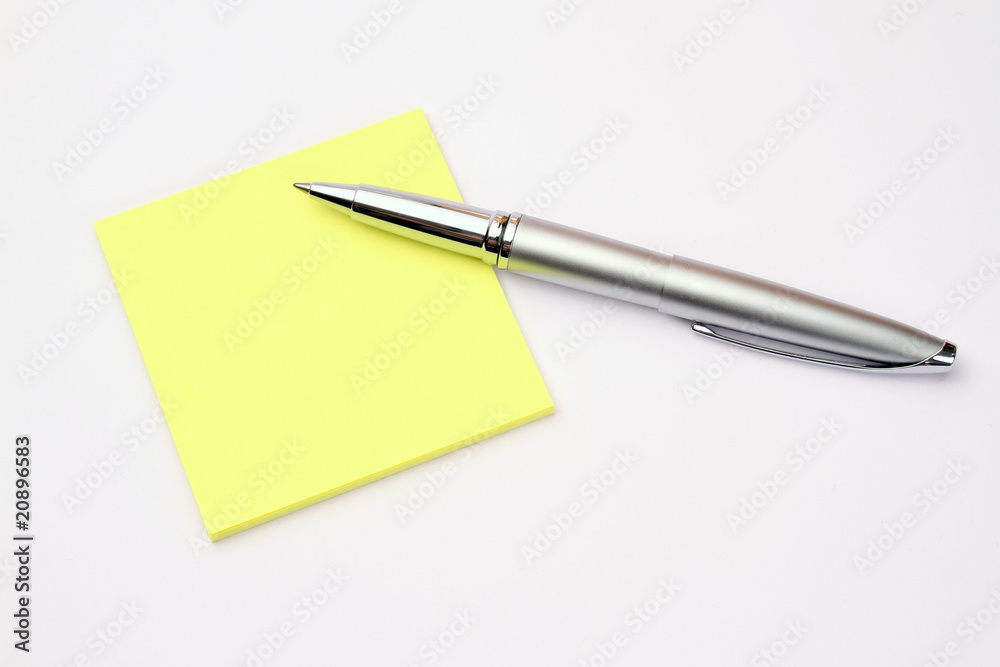 Yellow pad and pen 2 Yellow pad and pen 2