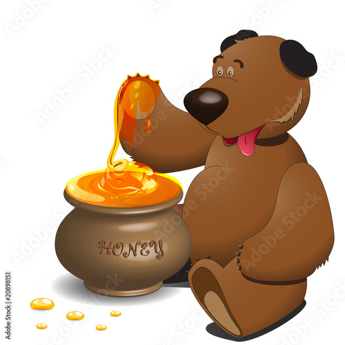 bear and honey