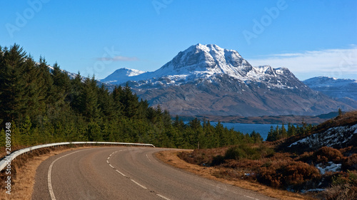 Slioch and loch Maree from A832