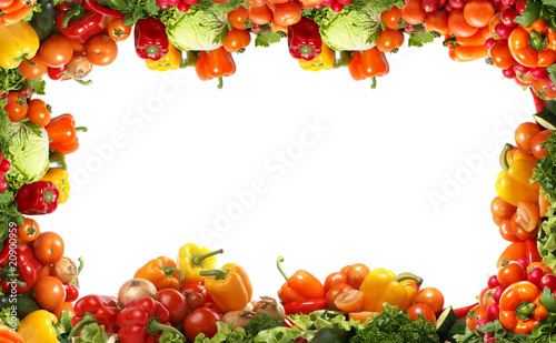 Fototapeta Naklejka Na Ścianę i Meble -  Fresh tasty vegetables fractal