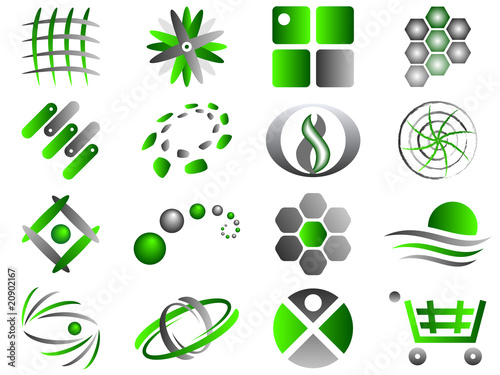 Vector Abstract Logo Icon Design Set