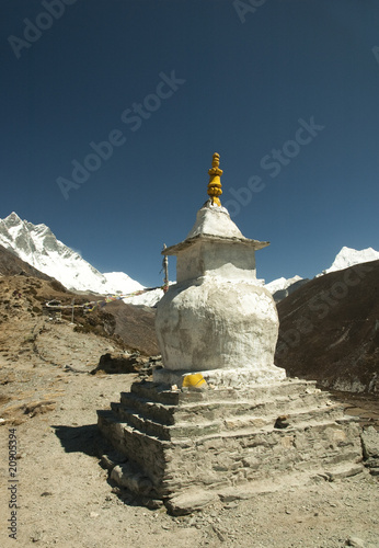 Stupa im Himalaja - Solo Khumbu, Nepal