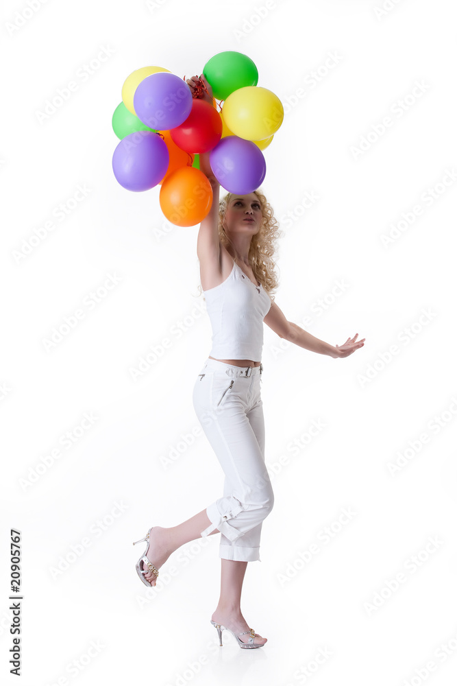 Young Woman In Fashionable Clothing Young Woman In Fashionable Clothing
