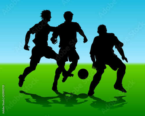 men playing soccer
