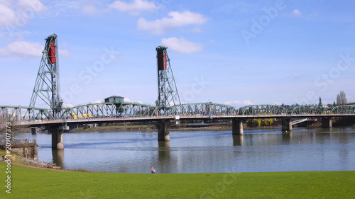 The Hawthorne bridge, Portland OR.
