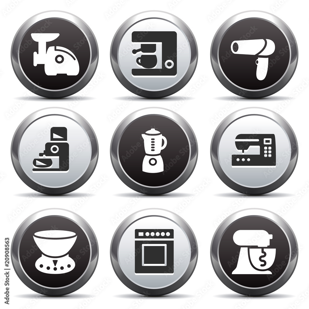 Metal button with icon 19 Metal button with icon 19