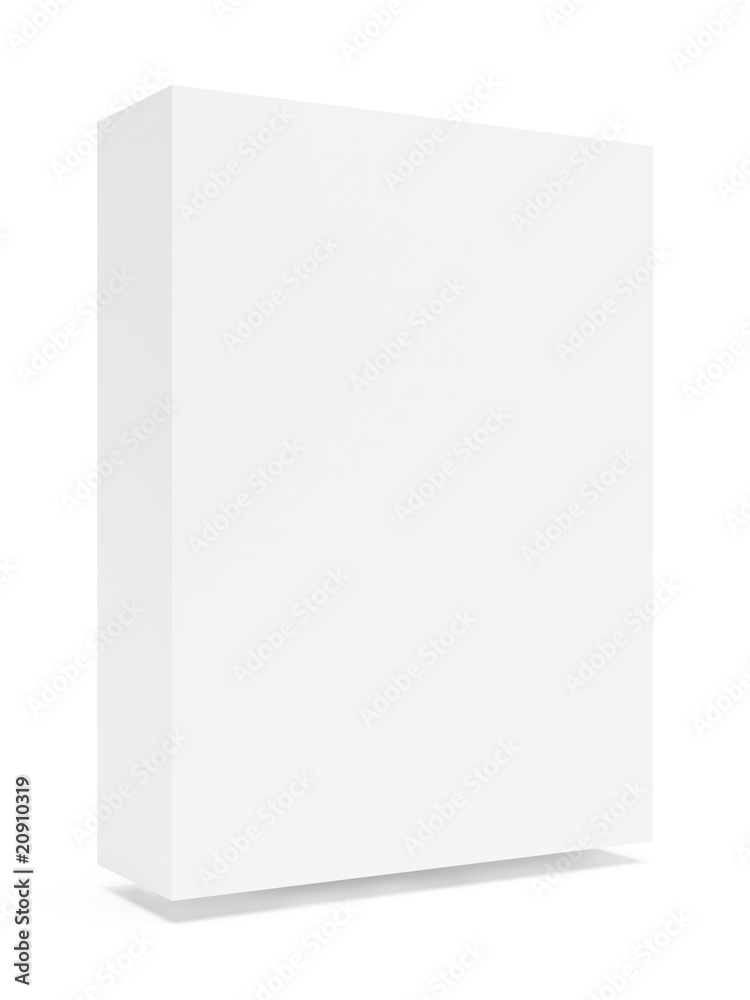 Blank Box Isolated on White