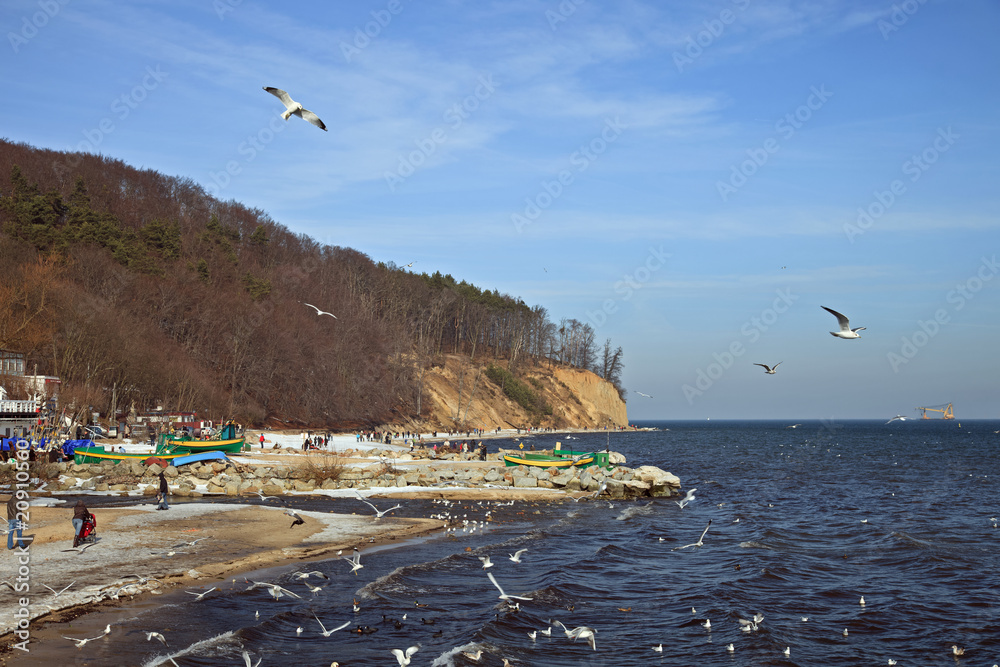 Fototapeta premium Cliff in Orlowo