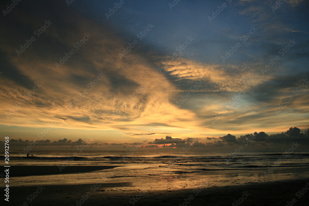 Sunset over a beach in Koh Chang, Thailand. Sunset over a beach in Koh Chang, Thailand.