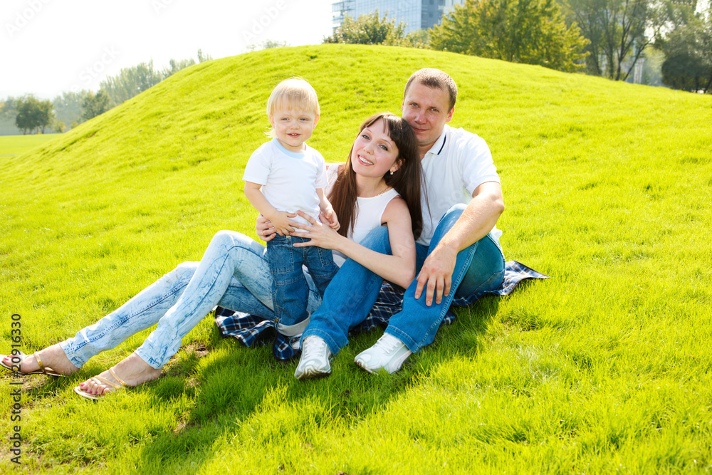 Family in park Family in park