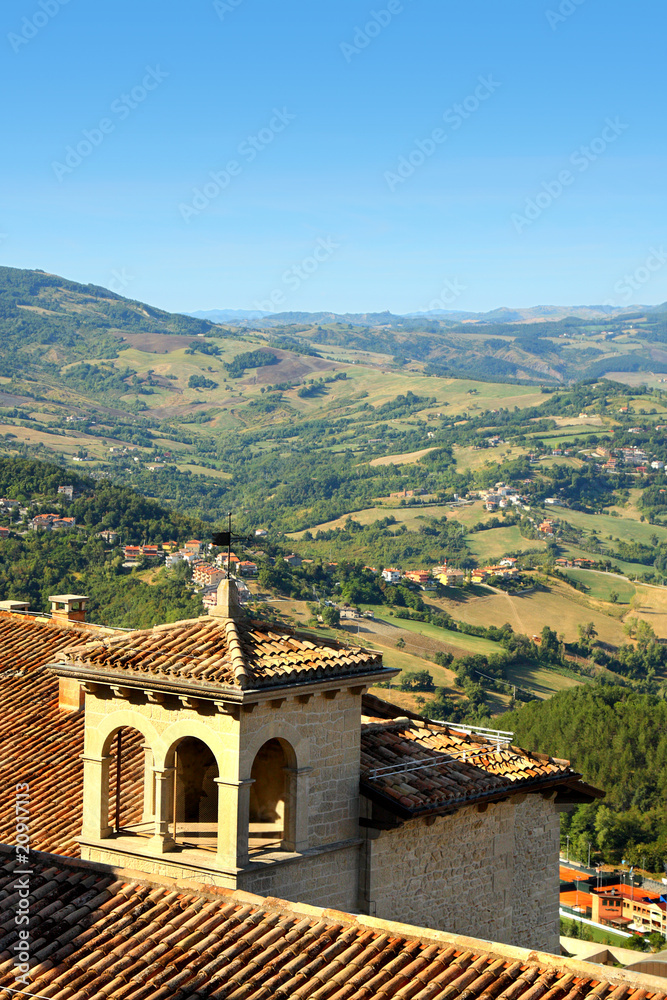 San Marino.Top view