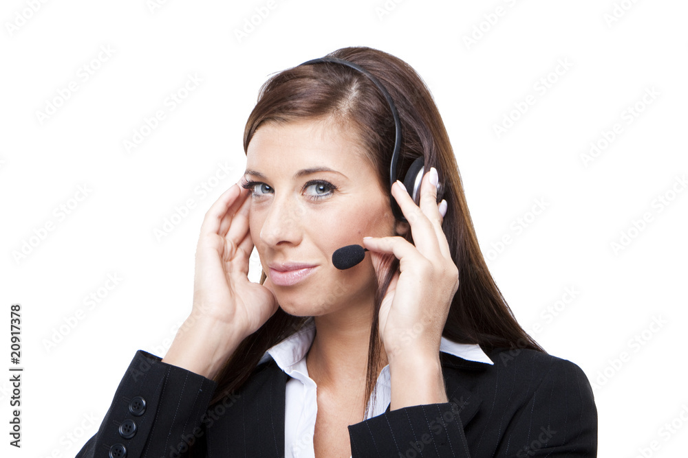 Female customer service representative Female customer service representative